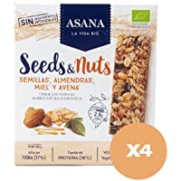 Los mejores  - Barritas Ecológicas de Semillas y Frutos Secos. Bajas en Azúcar. Altas en Fibra y Proteínas. Vegetarianas. Snack…